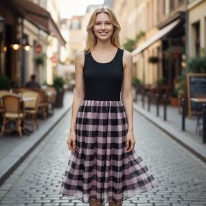 Retro Styled Tea Length Audrey Dress